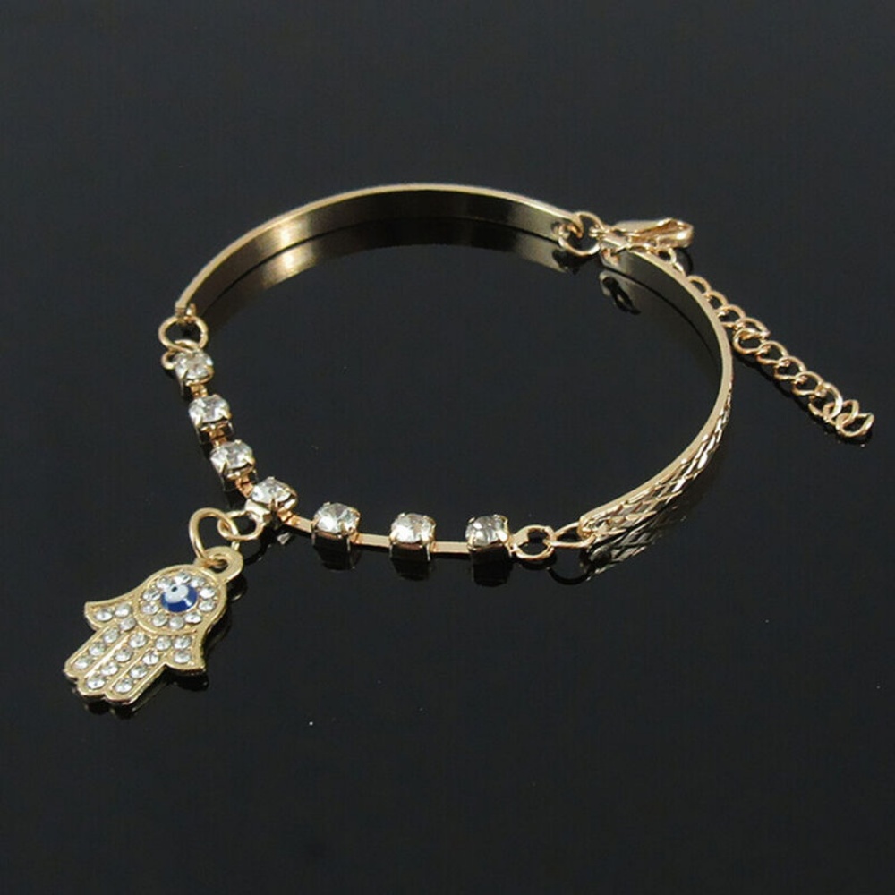 Hamsa Fatima Hand Bracelet NWT- - Picture 3 of 3